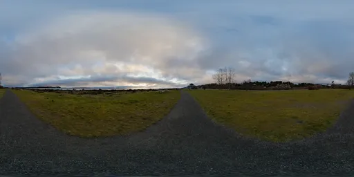 Path by Ocean - Cloudy Sunrise