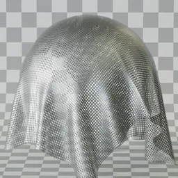 AR3DMat PBR Silver Mesh