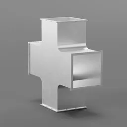 Air Duct cross-junction piece