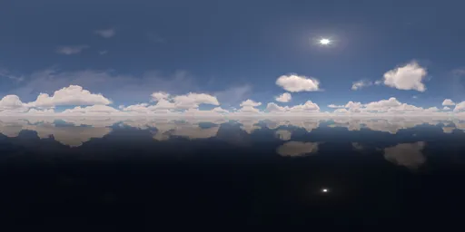 Clear sky with clouds