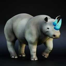 Rhino Sapphire (Rigged)