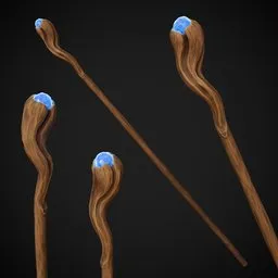 Stylized Fantasy Staff 1