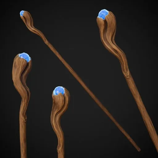 Stylized Fantasy Staff 1