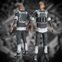 Military Gangster Character