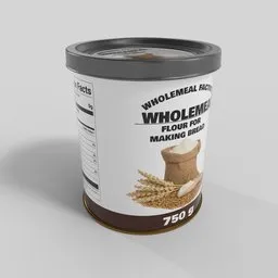 Wholemeal Flour Metal Can 750g