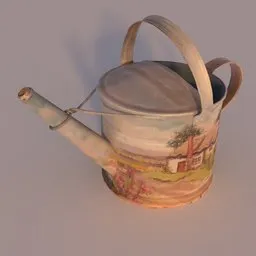 Painted Watering Can