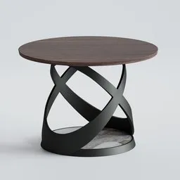 Table with central leg