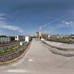 Railway tracks high altitude