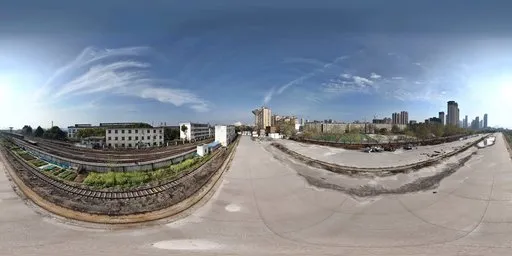 Railway tracks high altitude