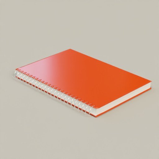 Spiral Notebook FREE 3D Book models BlenderKit