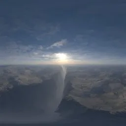 Deep Cliff Sci fi Landscape