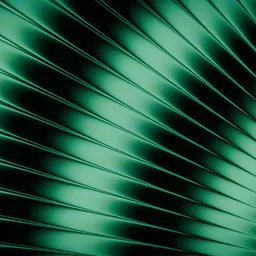 Procedural Metallic Emerald Waves