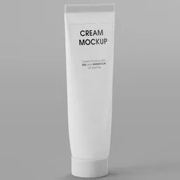 Cream Tube Mockup