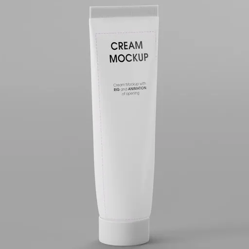 Cream Tube Mockup