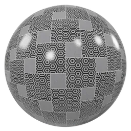 Gray black honeycomb tiles