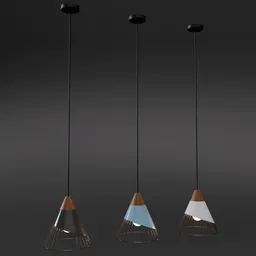 Industrial Pendant Light Set