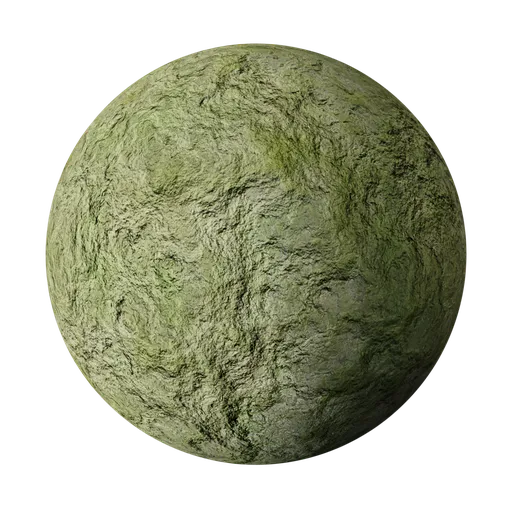 Realistic Procedural Algae PBR texture for 3D modeling in aquatic scenes, ideal for Blender and similar software.