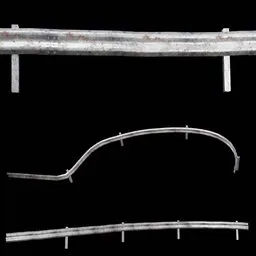 Unmodified Shapeable Highway Guardrail