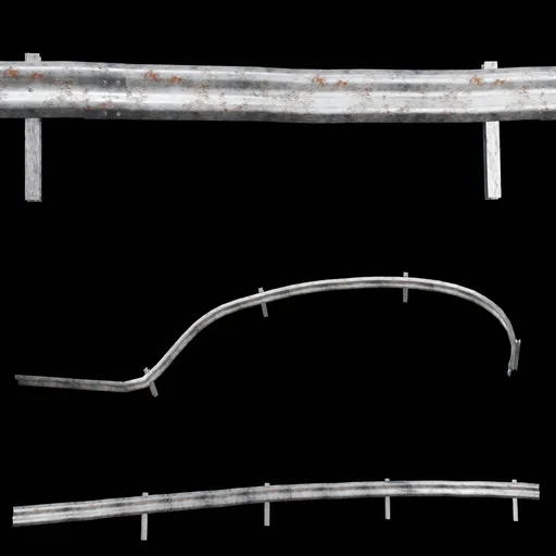Unmodified Shapeable Highway Guardrail