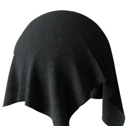 Dark Charcoal Knitted Fabric
