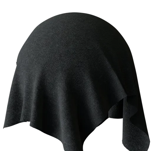 Dark Charcoal Knitted Fabric