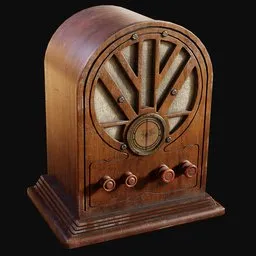 1930s Art Deco Cathedral Radio