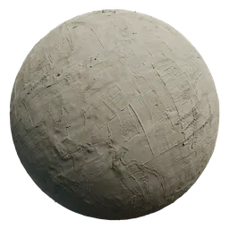 High-quality PBR Smeared Wall texture for 3D rendering in Blender, ideal for realistic concrete material effects.