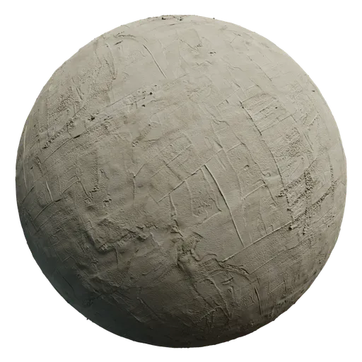 High-quality PBR Smeared Wall texture for 3D rendering in Blender, ideal for realistic concrete material effects.