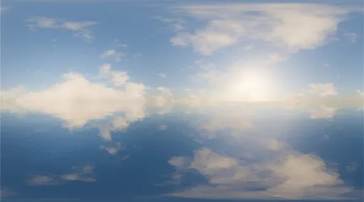 Bright Reflective Sky