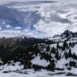 Rocky Mountain Landscape Aerial