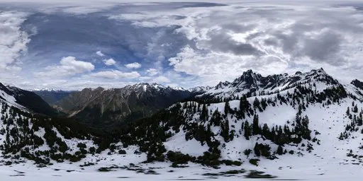 Rocky Mountain Landscape Aerial