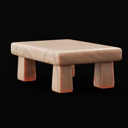 Stylized Wooden Table