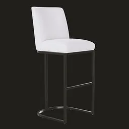 Emery Curved Back Armless Stool