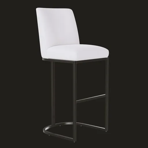 Emery Curved Back Armless Stool