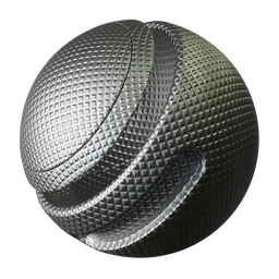 Textured Grippy Knurled Metal Material for 3D Artists Using Blender with Detailed UV Procedural Knurling.