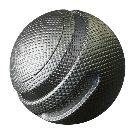 Textured Grippy Knurled Metal Material for 3D Artists Using Blender with Detailed UV Procedural Knurling.