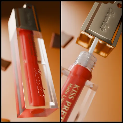Chocolate lipstick opening shot