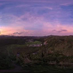 Fiery clouds at dawn