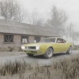 Pontiac Firebird in Industrial Scene