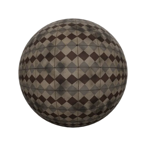 Patterned floor tiles