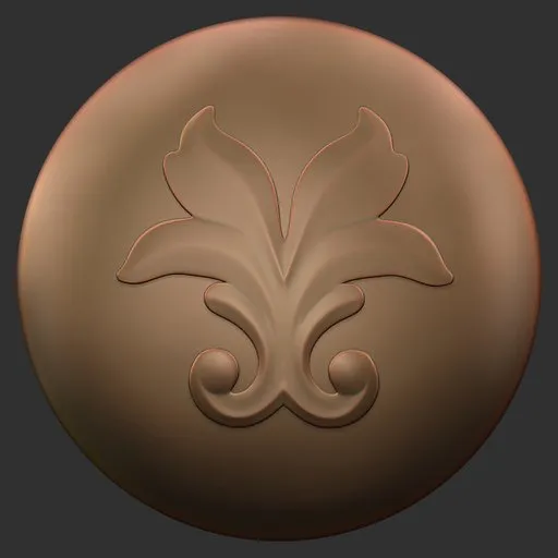 Three-Petal Fleur Ornament