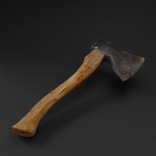 Old Rusty Woodcutter Axe