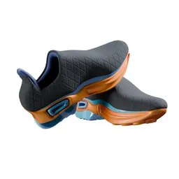 Realistic 3D model of stylish athletic sneakers, optimized for Blender with detailed textures and materials.
