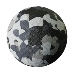 Digital Camo Basket Weave Fabric