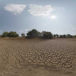 Dry Cracked Lake