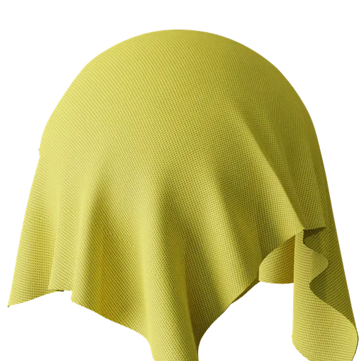Yellow Micro Weave Fabric