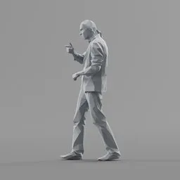 Lowpoly Male Walking
