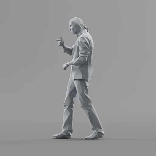 Lowpoly Male Walking