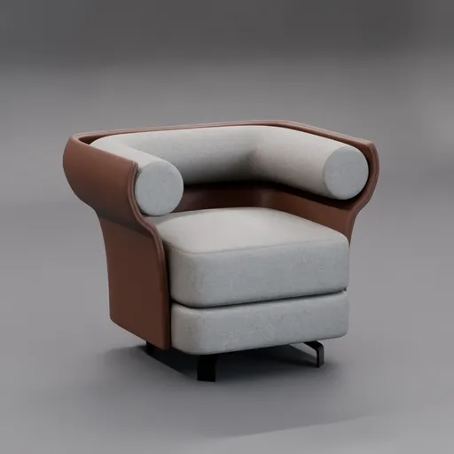 Sculptural Bolster Armchair