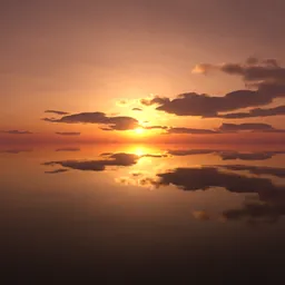 Colorful Cloudy Sunset Sky